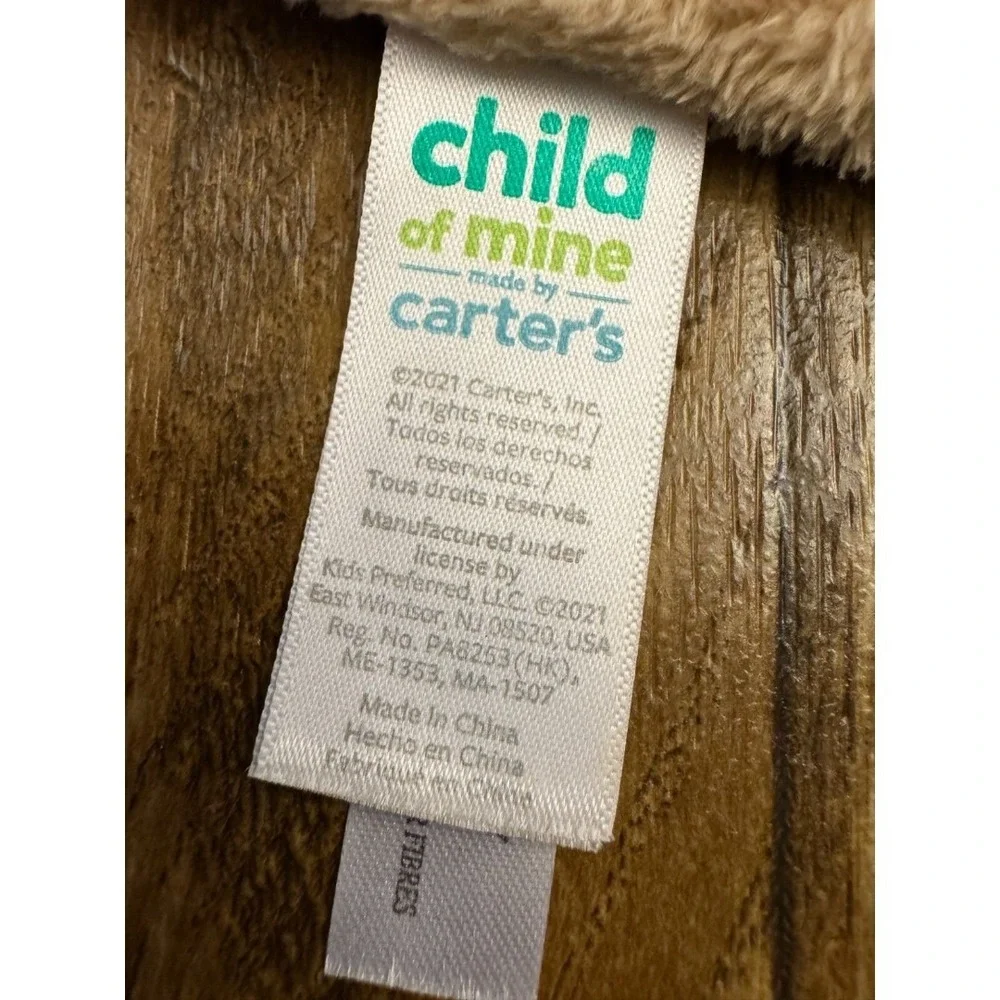 Carter's Child of Mine Koala Bear Baby Lovey Security Blanket‎ Tan Satin